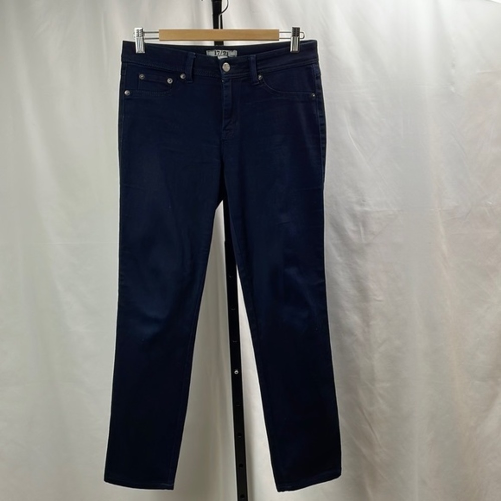 17/21 Exclusive Denim Women’s Navy Blue Skinny Jeans, Size 8